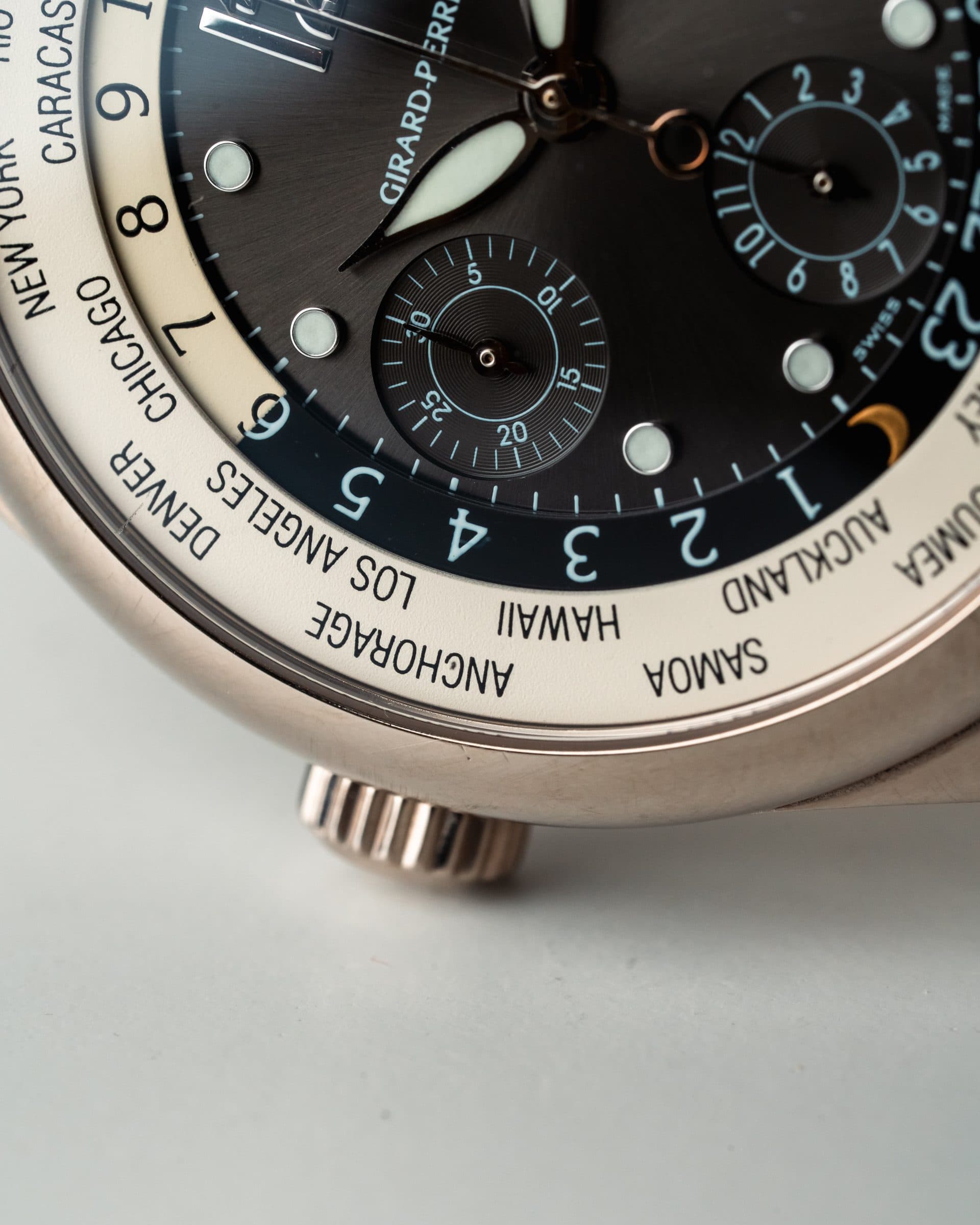 Dial close-up with city ring